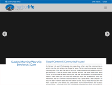 Tablet Screenshot of harborlifechurch.net